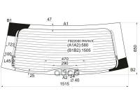 Стекло Заднее С Обогревом Toyota Sienna 03-09 XYG арт. FB22050 RW/H/X