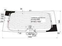 Стекло Заднее С Обогревом Kia Carnival Ii 06-14 XYG арт. CARNIVAL-06 RW/H/X