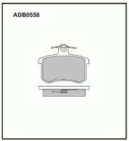 Колодки задние Allied Nippon ADB0558 Vag: 0558 Audi 100 (43 C2). Audi 100 (44 44q C3). Audi 100 (4a C4). Audi 100 Avant