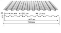 Профнастил оцинкованный С-21 2000x1000x0,55мм