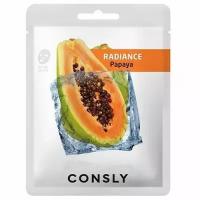 Тканевая маска с экстрактом папайи Consly Papaya Radiance Mask Pack