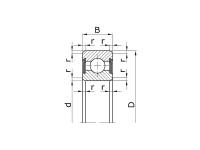 Подшипник 6204 2RS (ГОСТ 180204) 20x47x14 2RS с двухсторонним уплотнением для угловой шлифовальной машины REBIR LSM1-230