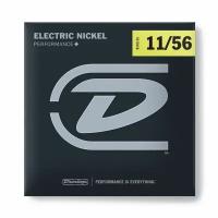 Струны для электрогитары никель 11-56 Dunlop Electric Nickel Performance+ DEN1156