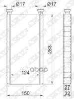 Радиатор Отопителя Салона Toyota Land Cruiser Prado 120 / Surf 215 02-09 / Fj Cr Sat арт. STTY913950