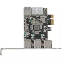 Контроллер Exegate EXE-367 PCI-E 2.0, 3*USB3.0 ext + 1*USB3.0 int, разъем доп.питания (OEM) EX283720RUS