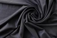 Ткань костюмная шерсть мелкого полотняного плетения сине-чернильная