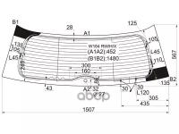 Стекло Заднее С Обогревом Mercedes-Benz Ml-Class W164 05-11 XYG арт. W164 RW/H/X