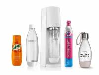 Сифон SodaStream Terra белый, 2 бутылки + сироп-концентрат Mirinda