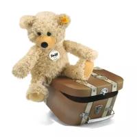 Мягкая игрушка Steiff Charly Dangling Teddy Bear in Suitcase (Штайф Мишка Тедди Чарли бежевый с чемоданом 30 см)