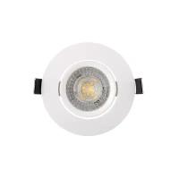 DK3020-WH Встраиваемый светильник, IP 20, 10 Вт, GU5.3, LED, белый, пластик