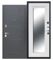 Входная дверь Ferroni 7,5 см Гарда Серебро Зеркало Фацет 860*2050 левая