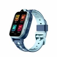 Детские умные часы Smart Baby Watch Wonlex CT08 GPS, WiFi, камера, 4G голубые (водонепроницаемые)
