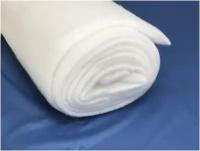 Синтепон - ширина 150 см, длина 50 м на 70 г/м2 белый. Утеплитель для одежды, одеял, наполнитель для поделок, игрушек и подушек (цена за 1 РОЛИК-50 М)