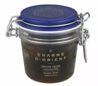 Мыло CHARME D'ORIENT Мыло черное с ароматом эвкалипта 200 гр. / Savon noir senteurs du hammam