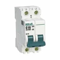 Schneider Electric Выключатель автоматический DEKraft ВА-101, 2п, 25 А, х-ка С, 4.5 кА