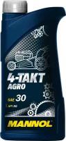 Моторное масло 4-х тактное Mannol 7203 Agro 4T 30 минеральное 1 л