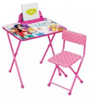 Комплект Disney 2 - Принцесса (3-7 лет, стол 57см + пенал + стул мягк.) Д2П