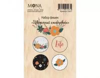 Набор декоративных элементов MoNa Design Цветочный ежедневник