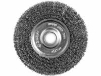 Щетка дисковая для точильно-шлифовального станка витая стальная проволока 125 мм Зубр профи 35185-125_z02