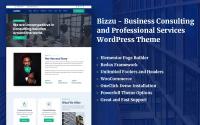 Шаблон Wordpress Bizzu - Business Consulting and Professional Services Theme WordPress