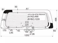 Стекло Заднее С Обогревом Hyundai I30 5d Wgn 07-11 XYG арт. hyu-i30-stwrw/h/x