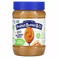 Peanut Butter & Co., Simply Smooth, арахисовая паста, без добавления сахара, 454 г (16 унций)