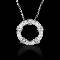 PLATINA jewelry Подвеска из белого золота с Swarovski Zirconia 03-3107-00-501-1120-38