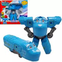 Трансформер Chuggington Brewster - Робот Поезд голубой
