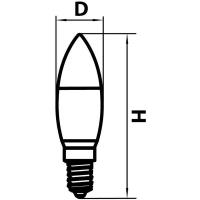 Лампа Lightstar E14 6Вт 2800K