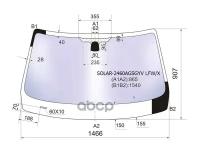 Стекло Лобовое Атермальное Bmw X1 E84 09-15 (Solar-X Защита От Ультрафиолета) XYG арт. SOLAR-2460AGSGYV LFW/X