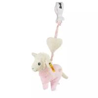 Мягкая игрушка Steiff Sweet Dreams Lamb Pendant Pink (Штайф Барашек Подвесная Погремушка Сладкие сны розовый 14 см)