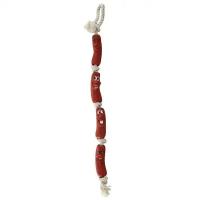 Игрушка TRIXIE Сардельки на верёвке с ручкой, 50 см