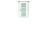 БРВ-Мебель Витрина угловая надставка с одной дверцей Кентаки NADN 1W белая
