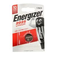 Батарейка литиевая Energizer, CR2025-1BL, 3В, блистер, 1 шт