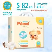 Подгузники детские Pikool Comfort, размер S, 4-9 кг, 82 шт