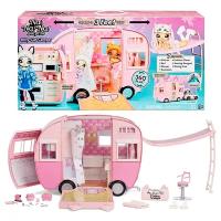 Транспорт для кукол Автомобиль домик для модных кукол Na Na Na Surprise розовый