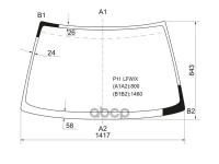 Стекло Лобовое Nissan Bluebird/Primera (Япония) 4/5d Hbk/Wgn 95-01 XYG арт. P11 LFW/X