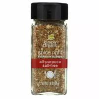 Simply Organic, Универсальные органические специи без соли Organic Spice Right Everyday Blends, 51 г (1,8 унций)