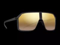 Титановые солнцезащитные очки GRESSO Nevada - маска / золотые