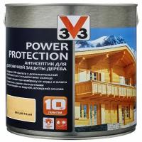 Антисептик для дерева v33 power protection полуглянец 2,5л бесцветный алкидный