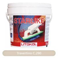 Эпоксидная затирка Litokol Эпоксидная затирка Litokol Litochrom Starlike C290 (2.5кг) Travertino