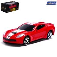 Автоград Машина металлическая CHEVROLET CORVETTE GRAND SPORT, 1:64, цвет красный