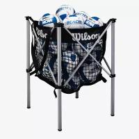 Корзина для волейбольных мячей Wilson BEACH STAND UP VB CART, WTH180400+