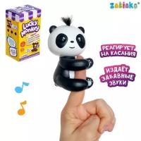 ZABIAKA Интерактивная игрушка Lovely friend, издаёт звуки, крутит головой, закрывает глаза, реагирует на касания, микс