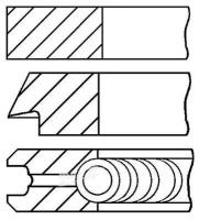 GOETZE 0832340000 08-323400-00_кольца поршневые d83x1.5x1.5x3 STD 1\ Peugeot 405/406 1.6/1.8 92