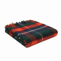 Плед шерстяной Tweedmill (Великобритания) Tartan - Kilgour. Шотландская клетка. Произведено в Великобритании