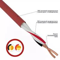 Кабель для пожарной сигнализации REXANT кпсввнг(А)-LS 1x2x0,50 мм², бухта 200 м Артикул 01-4860