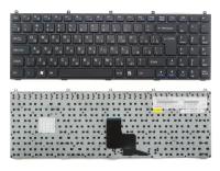 Клавиатура для ноутбука RoverBook Steel N60x, Русская, черная с рамкой