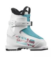 Горнолыжные ботинки Salomon T1 Girly White/Scuba Blue (21/22) (18.0)