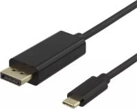 Кабель Deltaco USB-C - DisplayPort, 2 м